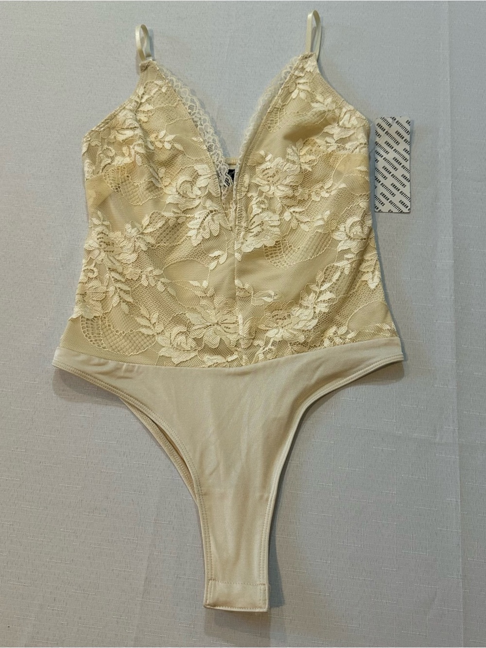 NWT Out From Under Urban Outfitters Ivory Lace Bodysuit XS
